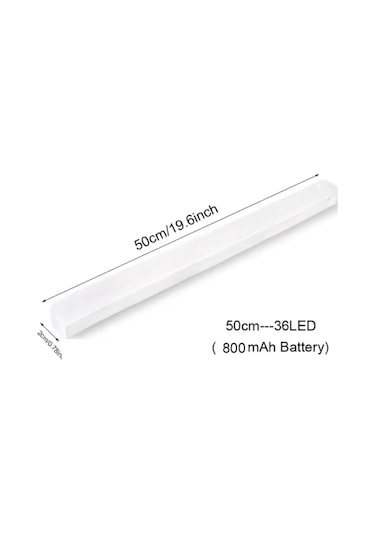 50 Cm Sarı Gün Işığı Hareket Sensörlü Dolap İçi Çalışma Masası Mutfak Tezgah Altı Usb Led Işık Çok Renkli