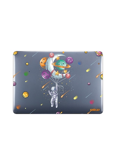 Desenli Macbook Pro 14" A2442 Koruyucu Laptop Kılıfı Balonlar