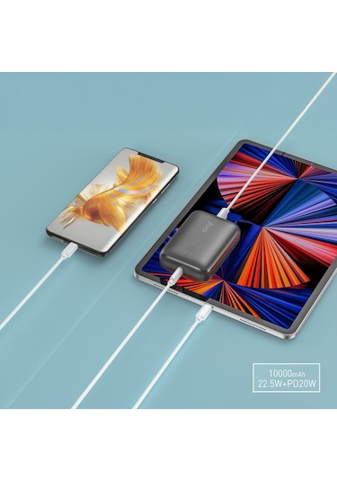 Juo JSP610-B 10000 mAh 22.5W Usb-A + Usb-C Powerbank