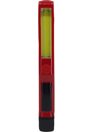 Haki Working Light 5w Mıknatıslı Pilli Fener Çift Cob Led Kırmızı