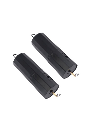 Qingmipy Siyah Plastik Çift Paketli Pillerle Çalışan Döner Motor, Bahçe Dekorasyonları İçin 30 Rpm, 4 Pound Taşıma Kapasitesi, Kolay Kurulum