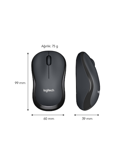 Logitech M221 Sessiz Kablosuz Optik Mouse