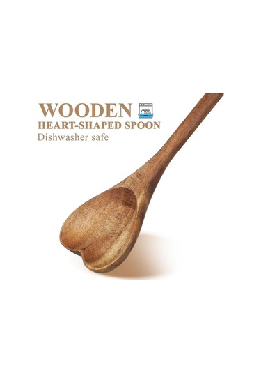 Ulzyvf Uzun Teslim, Teslim Sevgililer Servis, Şekleli Saplı Mutfak Meze, Kaşık Kaşığı Karıştırma Kalp Kahve İçin İçin Hediyesi Günü, Günü, Ev Eşsiz Charcuterie Aşk Anneler Ahşap - - - Td