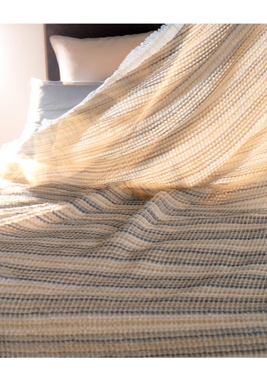 Marinos Çift Kişilik Yatak Örtüsü - İndigo 8684427228777 Indigo