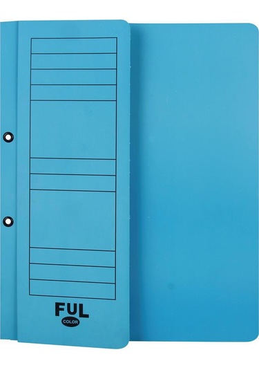 Ful Color 05113 Yarım Kapak Dosya Karton A4 50 Adet - Mavi