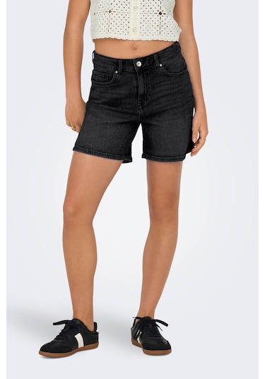 Only Onljosephınestretch Short Siyah Kadın Şort Siyah