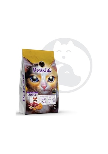 Petiva Pet-123 Kuzu Etli Yetişkin Kedi Maması 3 KG