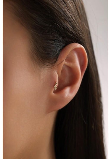 Tufanlar Kuyumculuk Altın Sol Anahtarı Piercing Altın