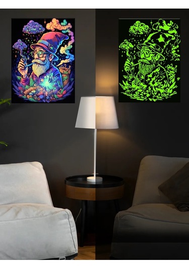 Fluid Siyah Tuval Üzerine Numaralı Resim 40x50 Cm 390696756