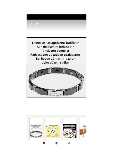 Tiens Ti - Enerji Bileklikleri (siyah) Mıknatıslı Bileklik Siyah