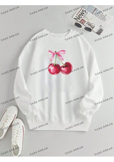 Y2k Yeni Sezon Ssweat Harajuka Kuromi Retro Kod 1117-trzksw3907 Beyaz