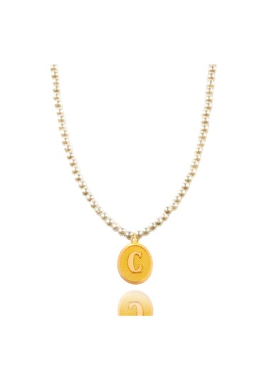 Nezihhan 14 Ayar 0.45 Gram C Harfli İncili Kolye