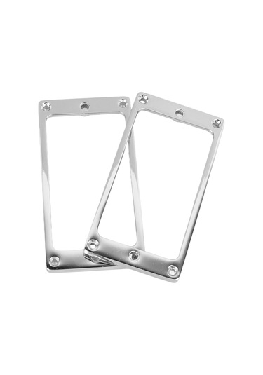 Hfambition Gitar Humbucker Pikap Kafası - Çinko Alyüminyum, Ses Kalitesini Artırır, 2 Adet, Gümüş Renk, 4x4mm Düz Çerçeve