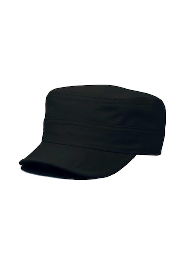 Castro Yazlık Keten Şapka - Unisex Siyah
