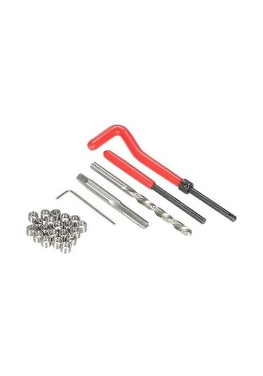 Fortunelane 25 Parça M6 Diş Onarım Aletleri, Yüksek Hız Çeliği, Hafif Kılıf Dahil