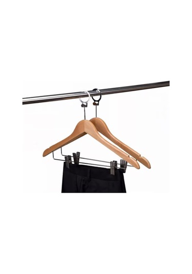 25 Adet Otel Tipi Ahşap Mandallı Etek Pantolan Elbise A... Ahşap