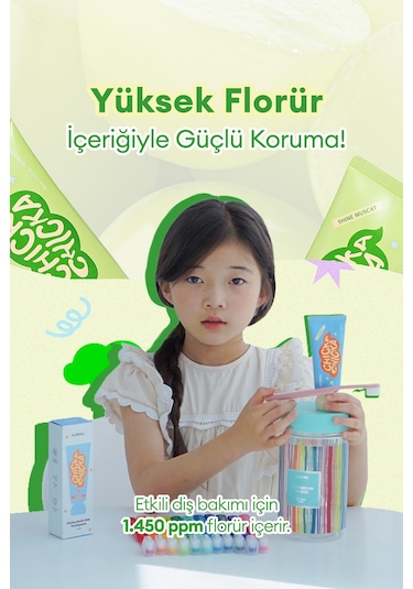 Kundal Chicka Smile Kids Toothpaste Shine Muscat