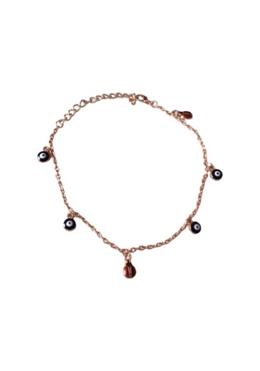 Nazar Boncuklu Halhal Roz Renk Çok Renkli