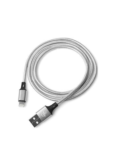 Dark Lightning Örgülü 'Quick Charge' Destekli Şarj Ve Data Kablos