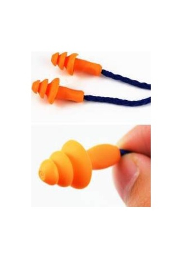 2 Çift Boyun Ipli Su Geçirmez Slikon Sünger 3 M Kulak Tıkacı