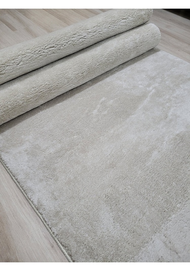 Arbese Kesme Yolluk Kaymaz Taban Yumuşak Peluş Halı Açık Vizon Ackvznarbs