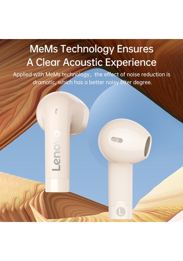 Skycity Lenovo Tw60 Bluetooth 5.3 Kulak İçi Kulaklık - 24 Saat Pil Ömrü, Hd Stereo, Mems Gürültü Engelleme, Beyaz
