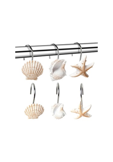 DUŞ PERDESİ TAKMA HALKASI 12 ADET İSTİRİDYE Sarı