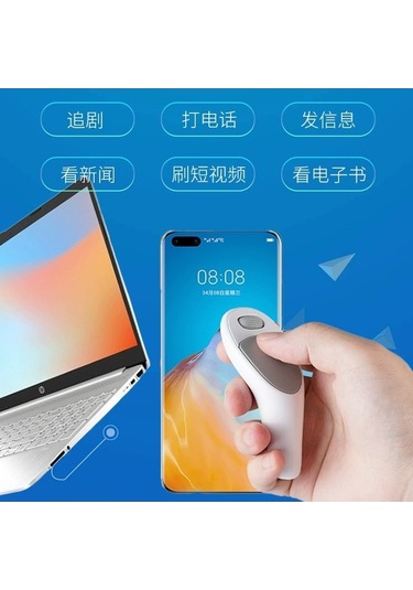 Tongxida Bluetooth Bağlantılı Kablosuz iOs Uyumlu Android Usb Şarjlı Uzaktan Kumanda Parmak Fare Diğer Modellerde Kullanılabilir Diğer