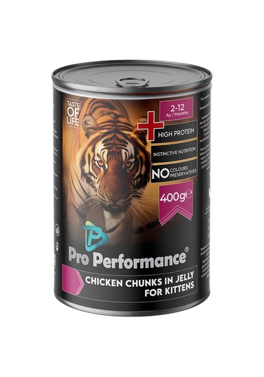 Pro Performance Tavuklu Parça Etli Yavru Kedi Konservesi 400 Gr 12'li Paket