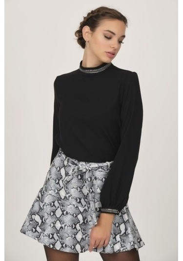 Shahiqa Kadın Desenli Volanlı Etek