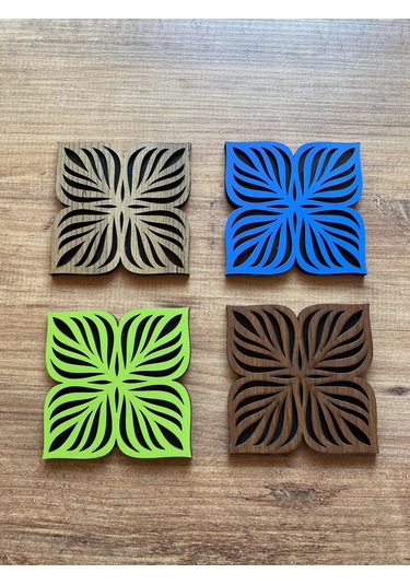 8'li Büyük Boy Ve Küçük Boy Ahşap Nihale Seti 7