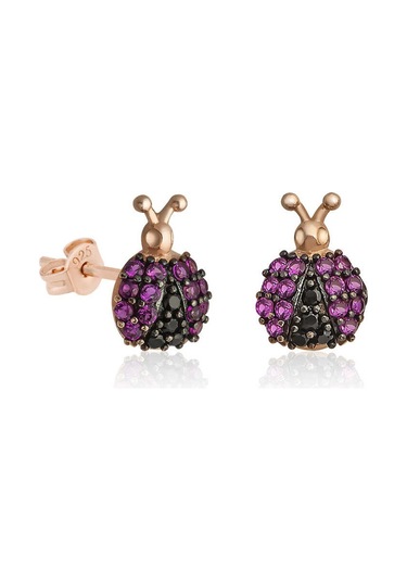 Caelo Gümüş Uğur Böceği Küpe