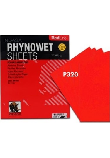 INDASA P320 SU ZIMPARASI 230X280 MM - 50 ADET (1 PAKET)