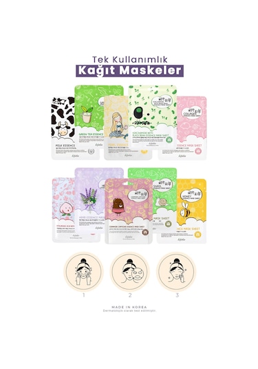 Hyalüronik Asit Ve Şeftali Ile Nemlendirici Kağıt Maske Mask