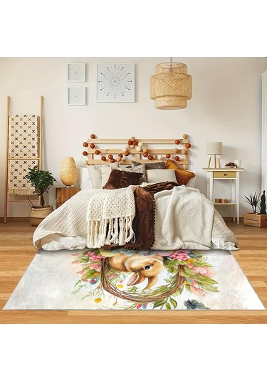 1 Adet Tavşan Mutfak Mat Yumuşak Kalınlaşmış Mutfak Zemin Mat Su Geçirmez Kaymaz Yağ Geçirmez Zemin Mat Koşucu Halı 40 120cm