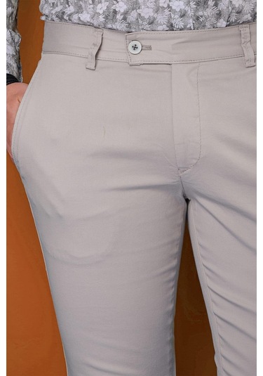 P 1112 Slim Fit Taş Spor Pantolon Taş