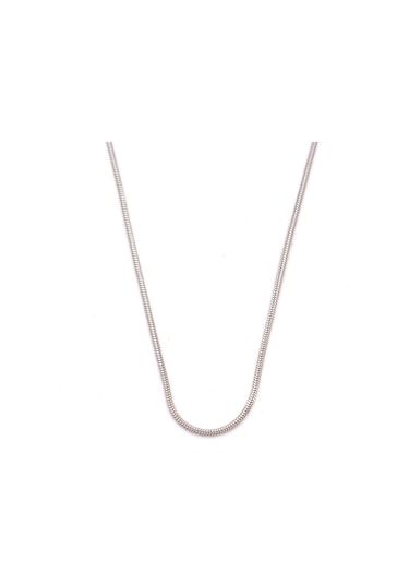 Çelik Zincir Kolye Oval Kesim 1 Mm Zn-302 Gümüş