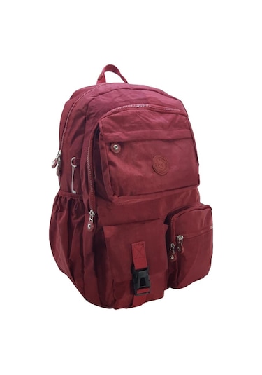 Klinkır Okul Çantası Lise Ortaokul Üniversite Kadın Sırt Çantası Hafif Kumaş Çok Cepli 001