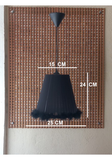 N-50 Siyah Organze Yatak Odası Çocuk Ve Bebek Odası Avize Siyah