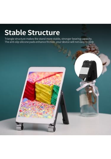 Padalink 3'lü Katlanabilir Abs Masaüstü Tutucu - 16 İnç'e Kadar Laptop/tablet/ Telefon İçin Ergonomik Yükseklik Ayarı, Isı Dağıtımı, Pembe