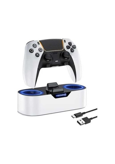Novahub Newdery Ps5 Denetleyici Şarj İstasyonu, Playstation 5 Denetleyicileri İçin Beyaz, Model Zhx-n4p01, Amerika Birleşik Devletleri Beyaz Beyaz