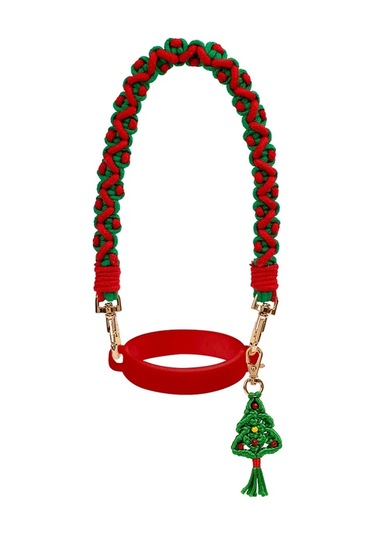 Stanley Su Bardağı Noel İçin El Tipi Halat Örme Askı Cbtx Kırmızı