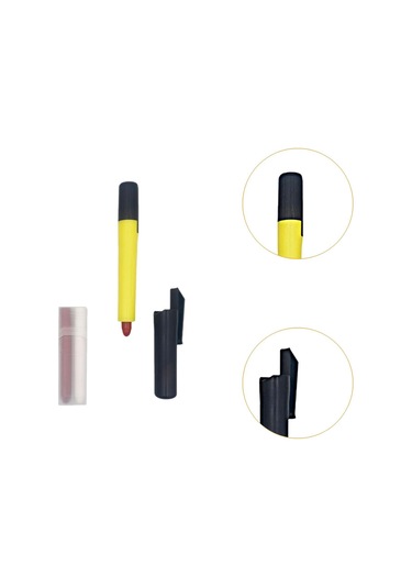 Suntek Taş Kil Ahşap Kılıf Için Marangoz Marker Sarı-kasa