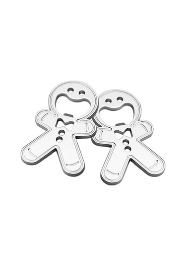 Ulzyvf Tirbuşon Anahtarlık Şişe Açacak Mini Kavanoz Gümüş Gümüş