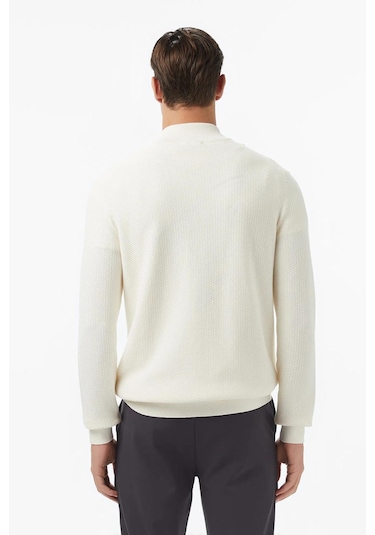 Nautica Erkek Krem Classic Fit Kazak-11576 Krem