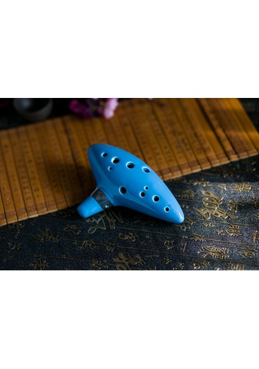 Hermann Mayer Hmo12Bl Pro Seramik Alto Ocarina - Mavi