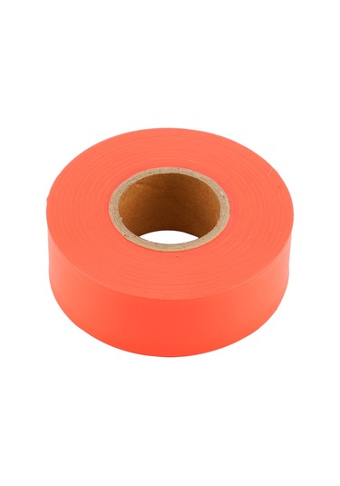 Ximistore9 Turuncu Pvk Çiftlik İzleme Şeridi - 45m Uzunluk, 2.5cm Genişlik, Yapışmaz, Dayanıklı, Kamp/hiking İçin Sınır Belirleme Turuncu