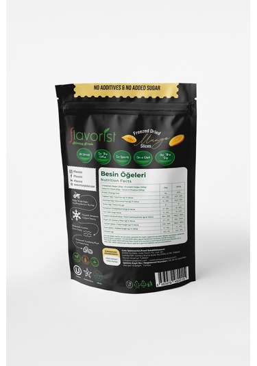 Dondurularak Kurutulmuş Mango Dilimleri 20 Gram