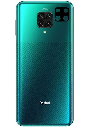 Xiaomi Redmi Note 9 Pro Zore 3D Kamera Camı Siyah