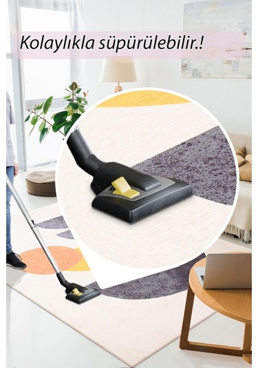 Funk Modern Dokuma Pamuk Polyester Renkli Halı (Al 399)